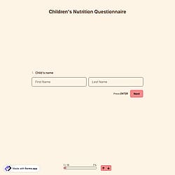 Children’s Nutrition Questionnaire
