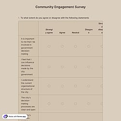 Community Engagement Survey