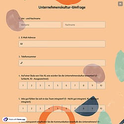 Unternehmenskultur-Umfrage