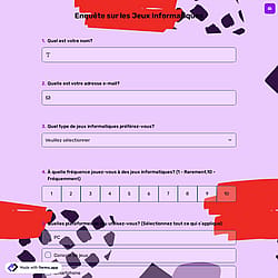 Enquête sur les Jeux Informatiques