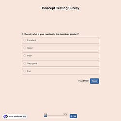 Concept Testing Survey
