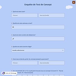 Enquête de Test de Concept