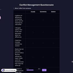 Conflict Management Questionnaire