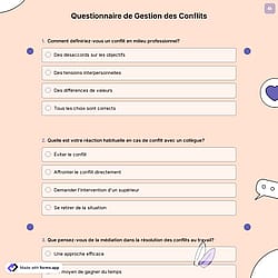 Questionnaire de Gestion des Conflits