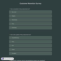 Customer Retention Survey