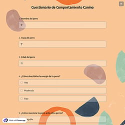 Cuestionario de Comportamiento Canino