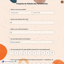 Pesquisa de Atitude dos Funcionários