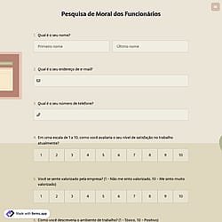Pesquisa de Moral dos Funcionários
