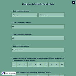 Pesquisa de Saída de Funcionário