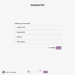 Employee Poll