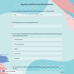 Equality And Diversity Questionnaire