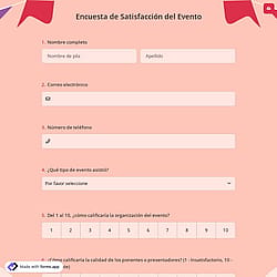 Encuesta de Satisfacción del Evento