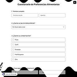 Cuestionario de Preferencias Alimentarias