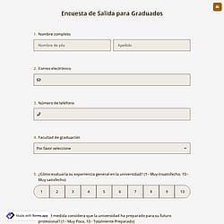 Encuesta de Salida para Graduados
