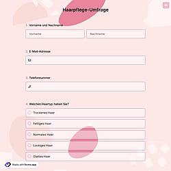 Haarpflege-Umfrage