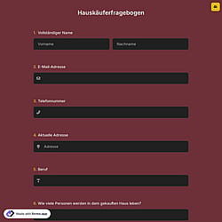 Hauskäuferfragebogen