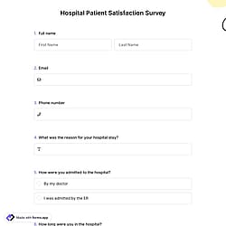 Hospital Patient Satisfaction Survey