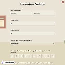 Innenarchitektur Fragebogen
