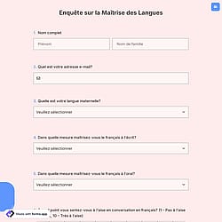 Enquête sur la Maîtrise des Langues