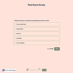 Post Event Survey