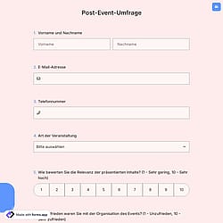 Post-Event-Umfrage