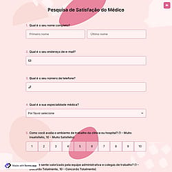 Pesquisa de Satisfação do Médico