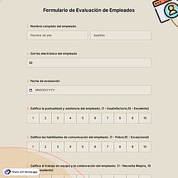 Formulario de Evaluación de Empleados