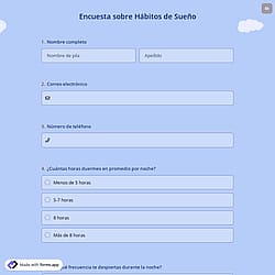 Encuesta sobre Hábitos de Sueño