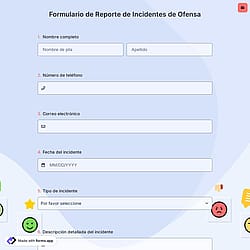 Formulario de Reporte de Incidentes de Ofensa