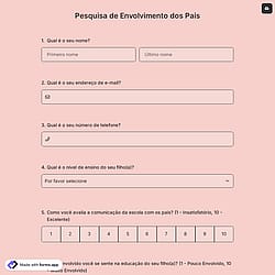 Pesquisa de Envolvimento dos Pais