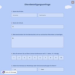 Elternbeteiligungsumfrage