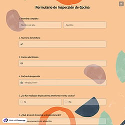 Formulario de Inspección de Cocina