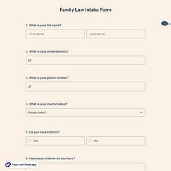 Family Law Intake Form