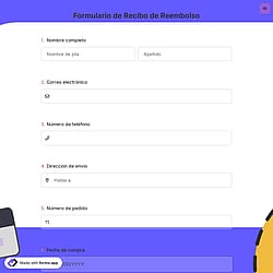 Formulario de Recibo de Reembolso