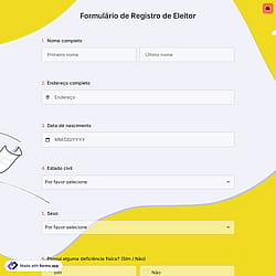 Formulário de Registro de Eleitor