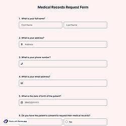 Medical Records Request Form