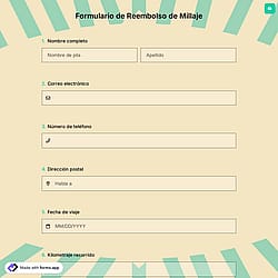 Formulario de Reembolso de Millaje