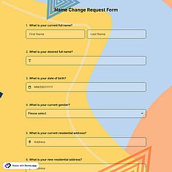 Name Change Request Form