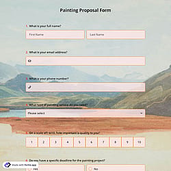 Painting Proposal Form