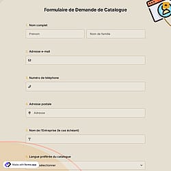 Formulaire de Demande de Catalogue