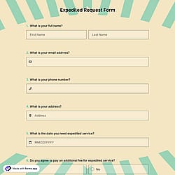 Expedited Request Form