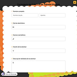 Formulario de Solicitud de Trámite Urgente