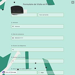 Formulaire de Visite en Prison