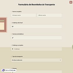 Formulário de Reembolso de Transporte