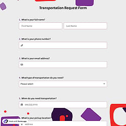 Transportation Request Form