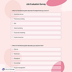Job Evaluation Survey