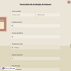 Formulário de Avaliação de Imóveis