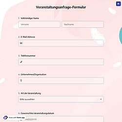 Veranstaltungsanfrage-Formular