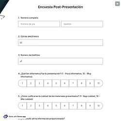 Encuesta Post-Presentación
