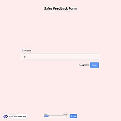 Sales Feedback Form